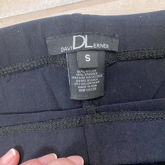 David Lerner black cropped motorcycle legging - Picture 2 of 4